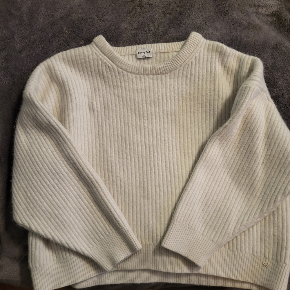 Cozy Cream Ribbed Sweater